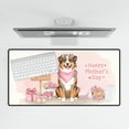 thumbnail image 4 of Happy Mother's Day Australian Shepherd Love Dog Mom Heart Flower Desk Mat Full Keyboard Mouse Pad Aussie Dog Lover Gifts Large Mousepad - 12004, 4 of 5