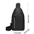 thumbnail image 3 of Oefntac Bag Travel Chest Bag Sports Shoulder Crossbody Casual Small Lightweight Polyester Unisex Fashion Wear Resistant Storage Pocket 12x7x2in, 3 of 6