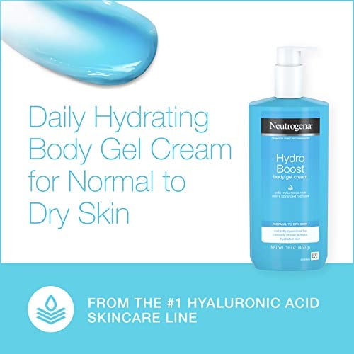 Crema Corporal Neutrogena Hydro Boost Hidratante con Ácido Hialurónico para Piel Normal/Seca, Libre de Parabenos - 453ml
