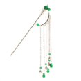 thumbnail image 2 of Palillos de pelo Zulema con borlas y palillo verde, 2 of 5