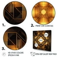 thumbnail image 3 of Designart "Geometric Wonders In Bold Gold And Black" Modern Geometric Wall Art Prints, 3 of 7