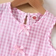 thumbnail image 6 of Amidoa Girls 2 Piece Outfits Summer Clothes Cotton Ruffle Sleeve Tank Top T-Shirt and Shorts Casual Kids Clothing Sets,Pink Size 3T, 6 of 7