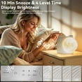 thumbnail image 2 of Moon Light Alarm Clock for Heavy Sleepers with 10 Light Effects, 10 Nature Sounds, 15 Ringtones, Timer & Snooze, 2 of 9