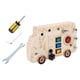 thumbnail image 2 of tablero ocupado,Juguetes educativos de tablero ocupado Montessori de madera,Juguetes de aprendizaje temprano Material didáctico Jardín de infancia,Electronic Busy Board Switch Juego, 2 of 8