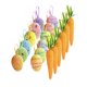 thumbnail image 2 of Huevos artificiales y zanahorias adornos de Pascua decoración del hogar decoraciones colgantes para guardería primavera interior dormitorio al aire, 2 of 9