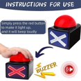 thumbnail image 3 of 3Pcs Game Answer Buzzer, Game Buzzer Alarm Sound Play Button, 3 of 5