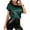 Green, variant on TIHLMK Shirts for Women Green Fashion Women Summer Skew Collar Solid Bandage T-shirt Commute Short Sleeve Tops Blouses Gift for Womens Tops