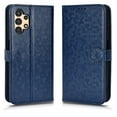 thumbnail image 2 of K-Lion for Samsung Galaxy A13 6.6 inch Wallet Case, Luxury PU Leather Soft TPU Magnetic Clasp Hand Strap Flip Kickstand Card Slots Cash Pocket for Women Men Shockproof Phone Case,Blue, 2 of 9