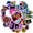3A, variant on 35pcs-50pcs Neon Stickers Stationery Stickers Cartoon Animal Stickers Kids Stickers for Laptops Suitcase Fridge