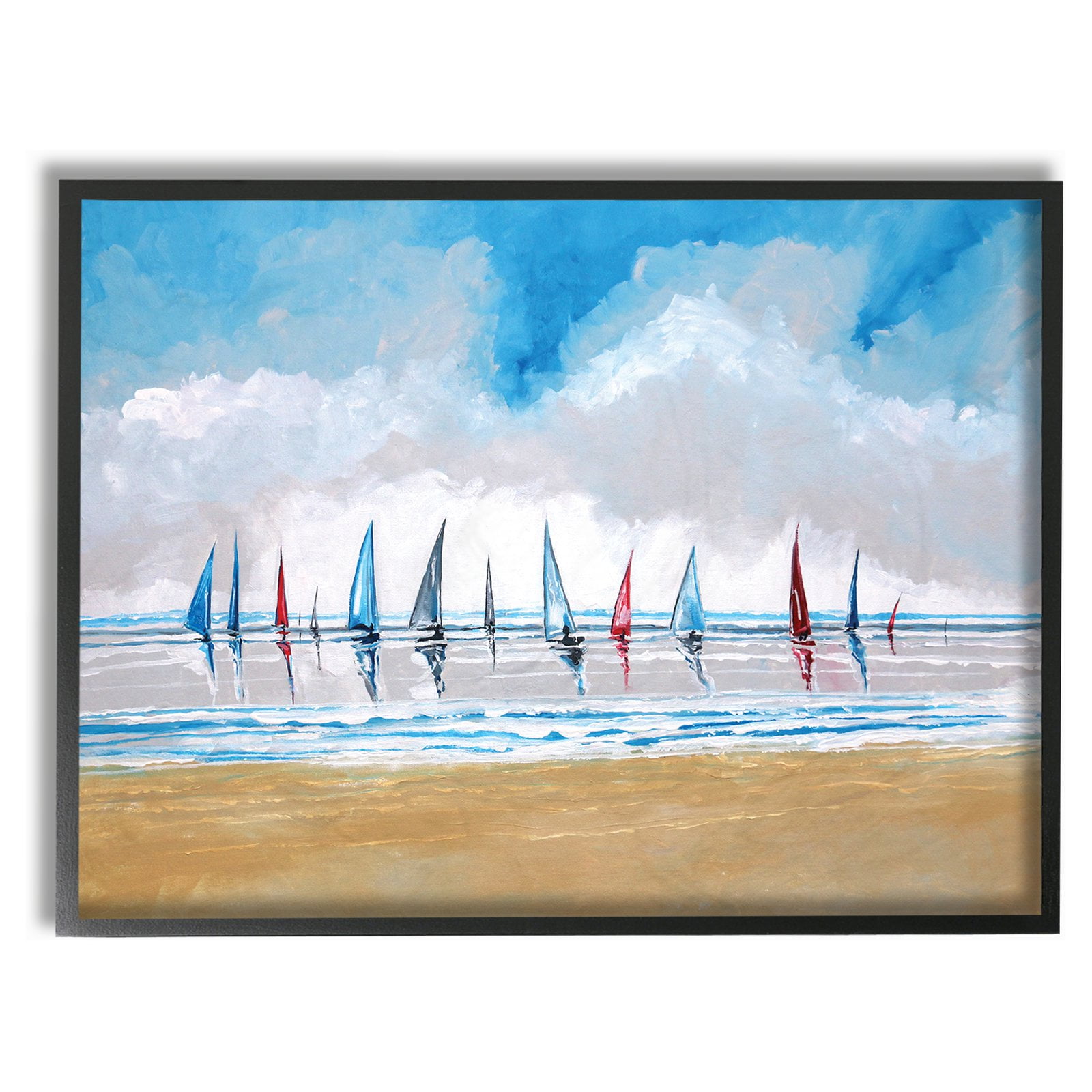 Giclee Print Sailboat Sail Sailing Ocean Regatta Art Painting Sea Ocean Lake 