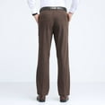 thumbnail image 3 of Men's Solid Corduroy Dress Pants Casual Straight Business Formal Pants Button Zipper High Waist Pocket Trousers Long Pants, 3 of 4