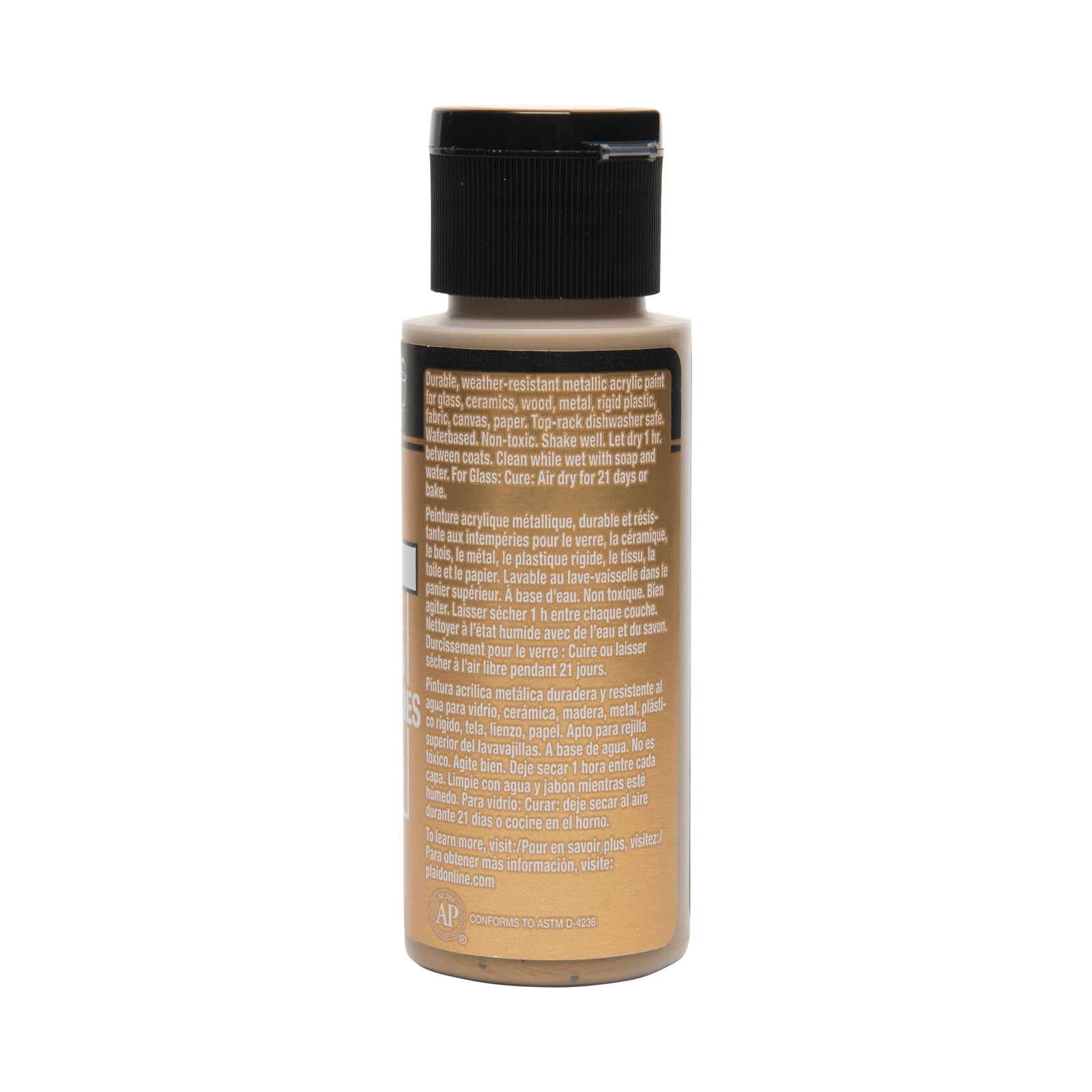 FolkArt Multi-Surface Metallic Acrylic Paint, 12 Pack