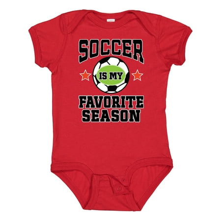 

Inktastic Soccer is My Favorite Season Gift Baby Boy or Baby Girl Bodysuit