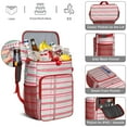 thumbnail image 5 of Travel Cooler Bag - Red and Green Christmas Pattern Camping Beer Cooler Backpack with Bottle Opener- Waterproof Insulated Picnic Backpacks - Cooler Bag for Beach, 5 of 6