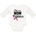 thumbnail image 3 of Inktastic Breast Cancer Awareness My Mom is a Fighter Boys or Girls Long Sleeve Baby Bodysuit, 3 of 5