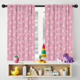 thumbnail image 5 of Blackout Kids Curtains,Pink Cartoon Unicorn Pattern Childrens Insulated Curtains Set Of 2,Bedroom Essentials,Toddler Room Decor 42"x54", 5 of 5