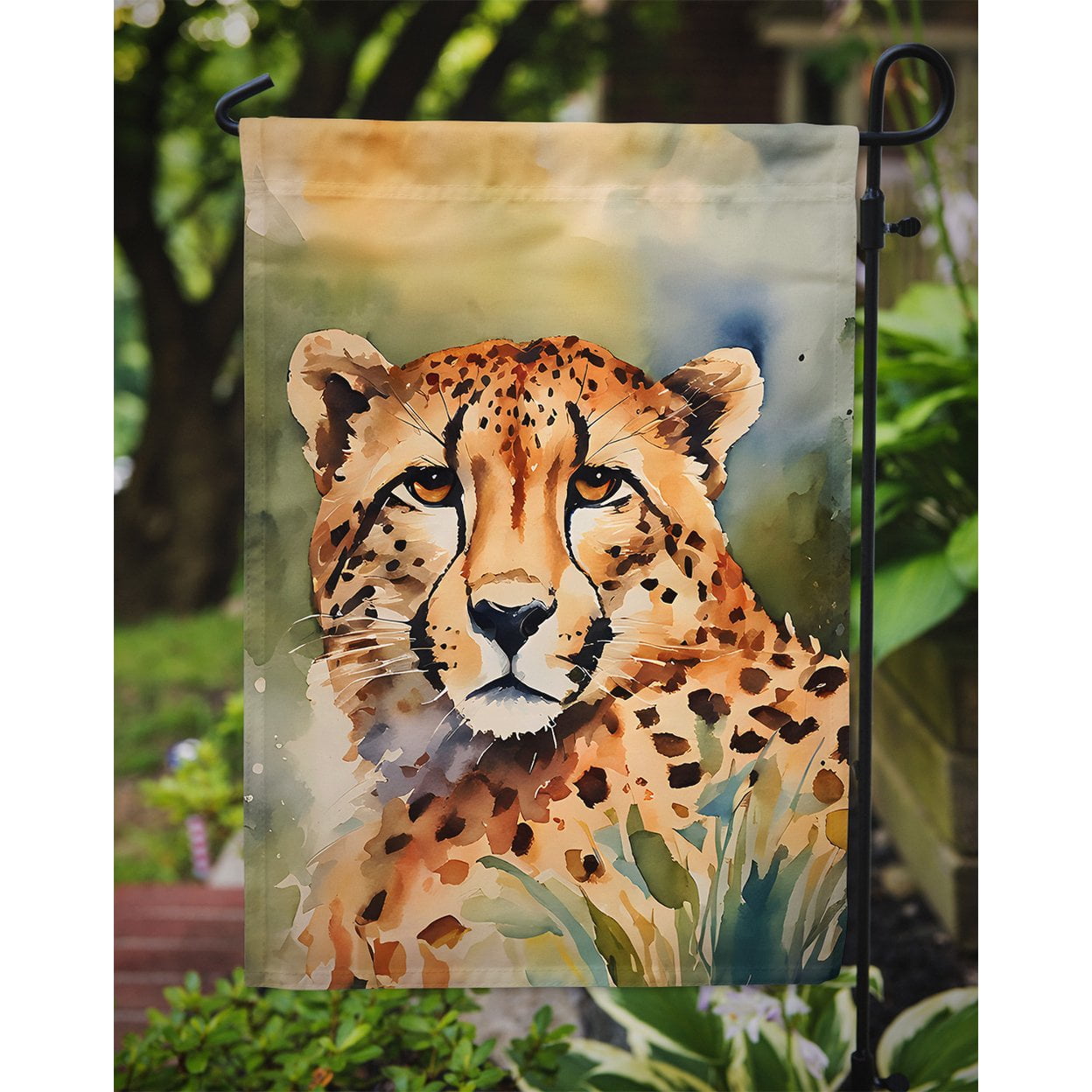 Cheetah Garden Flag 11.25 in x 15.5 in