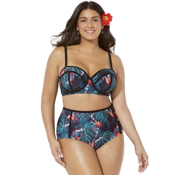 Swimsuits for All Madame Underwire High Waist Bikini Set