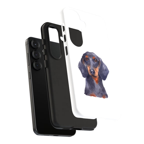 For Samsung Galaxy S10e, Dual-Layer, Dog Painting k Print, USA