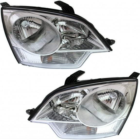 KarParts360 For 2008 2009 2010 Saturn Vue Headlight Assembly Pair Driver and Passenger Side w/Bulbs Replaces GM2502306 GM2503306
