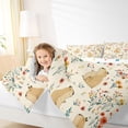 thumbnail image 3 of Erosebridal Kawaii Capybara Twin Comforter Sets 3-Piece For Boys Girls,Kids Chic Floral Flowers Bedding Set,Super Cozy Room Decor, 3 of 6