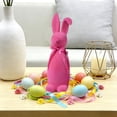 thumbnail image 2 of YingYouFu Easter Decorations Flocked Bunnies Figurine with Bow tie Flocking Rabbit Tabletop Ornament for Easter Centerpieces for Spring Table Decor, Party Supplies Home Party Office(Bright Colors), 2 of 6