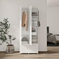 thumbnail image 3 of ZXNYH Portable Closet for Hanging Clothes, Combination Armoire, Modular Cabinet for Space Saving, Ideal Storage Organizer Cube for Books, Toys, 8 Cubes, 3 of 7