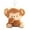 Light Coffee, variant on Cartoon Monkey Doll Soft Stuffed Animal Doll Pendant Keychain PP Cotton Filled Backpack Car Office Home Decor Gift