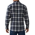 thumbnail image 2 of Men's Button Checkered Long Sleeved Shirt Jacket Casual Lapel Shirt Lightweight Loose Blouses Trendy Tops Oversized Jacke with Pocket Comfortable Fashion Soft Outwear Baggy Streetwear, 2 of 8