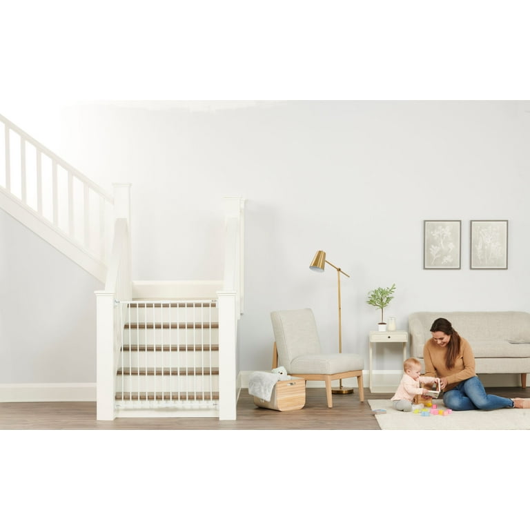 Regalo Heritage And Home Wooden Stairway Safety Gate, 54 OFF