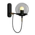thumbnail image 2 of Bearachild Lámpara de pared Dormitorio Atmósferas Noche E27 Luz Decorativo Desmontable Pasillo Pasillo Iluminación de entrada con tornillos Iluminación y accesorios Negro Bearachild HA065820-02B, 2 of 6