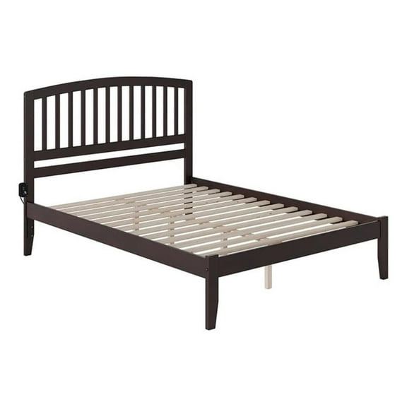 Leo & Lacey Richmond Queen Solid Wood Platform Bed in Espresso
