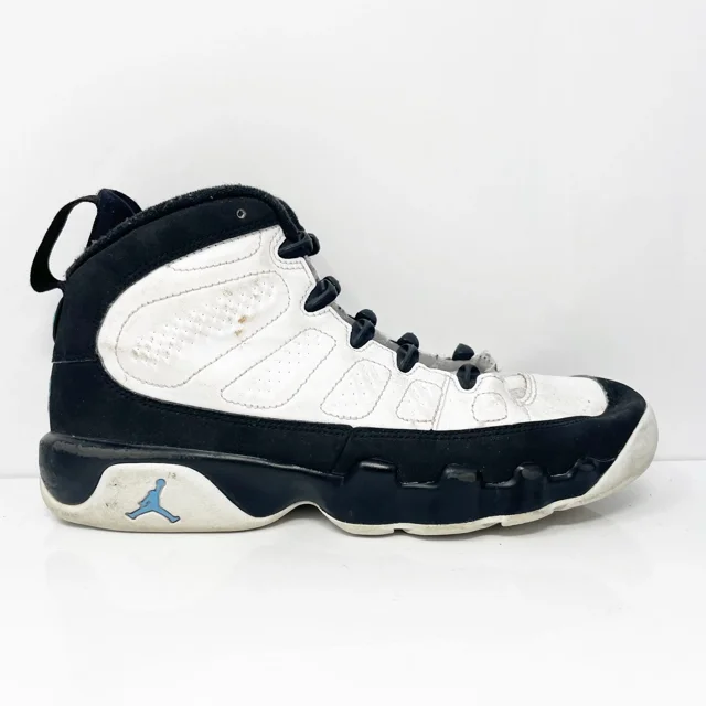 Ni - ke Ni - ke Boys Air Jordan 9 302359-140 White Basketball Shoes Sneakers Size 7Y