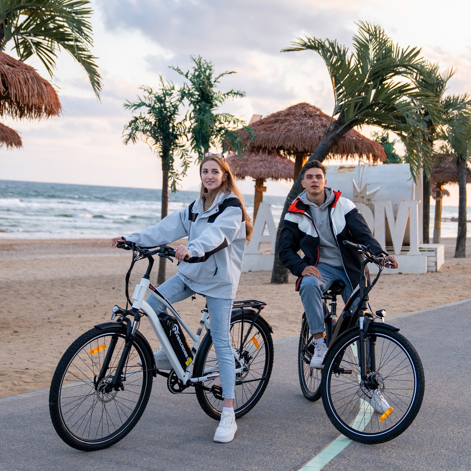 EVERCROSS 500W Electric Bike 28" Adult Electric Mountain Bike , 36V 12AH Removable Battery, 7-Speed E Bicycle for Man Woman UL2849