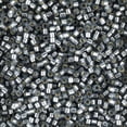 thumbnail image 2 of Miyuki Delica Seed Beads – Size 11/0 (1.6 mm), DB0697, Semi Matte Silver-Lined Gray Dyed, 7.2 g, Approx. 1440 Beads, 2 of 7