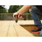 BLACK+DECKER BDCDE120C 20V Cordless Drill Driver, 1.5Ah, 20V, 300 RPM
