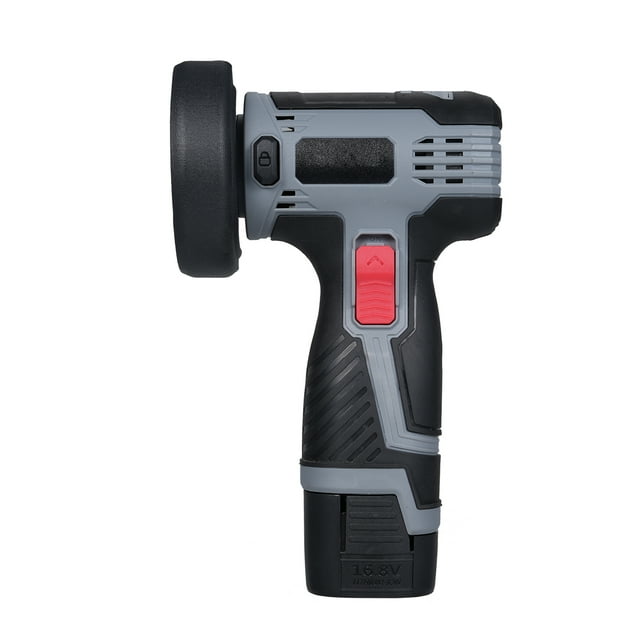 Mini Angle Grinder 28000RPM Cordless Angle Grinder Electric Grinding Tool Mini Angle Grinder with 16.8V 2x1500mAh Battery and Cutting Blades LED Digital Display for Cutting