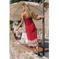 thumbnail image 5 of TEELYNN, vestidos largos sexis con aberturas laterales para mujer, vestidos 2020 para playa, vestido de verano, vestido casual rojo con estampado floral, vestidos bohemios con tirantes, bata, 5 of 5