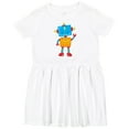 thumbnail image 3 of Inktastic Cute Robot, Colorful Robot, Funny Robot, Robotics Girls Toddler Dress, 3 of 5