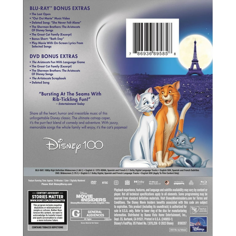 Les Aristochats [Blu-Ray] (Blu-ray), Sterling Holloway, DVD