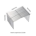 thumbnail image 3 of MERILER Stainless Steel Telescopic Rack - Folding Kitchen Dish Rack | Multi Purpose Pot Lid Organizer and Steam Rack | Expandable and Portable Kitchen Shelf, 3 of 6