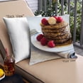 thumbnail image 1 of Ahgly Company Foods Pancake Outdoor Throw Pillow, 18 inch by 18 inch, 1 of 6