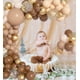 thumbnail image 4 of Kit de arco de guirnalda de globos marrones de 126 piezas, 18 "12" 10 "Globos dorados beige neutros de doble relleno marrón nude rubor bronceado para Woodland Teddy Bear Baby Shower, 4 of 5