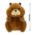 thumbnail image 3 of Cute Cartoon Marmot Plush Toy, Plush Fabric And Environmentally Friendly Pp Cotton Filling, Perfect Gift For Children Friends Family On Christmas Birthday Holidays*, 3 of 6