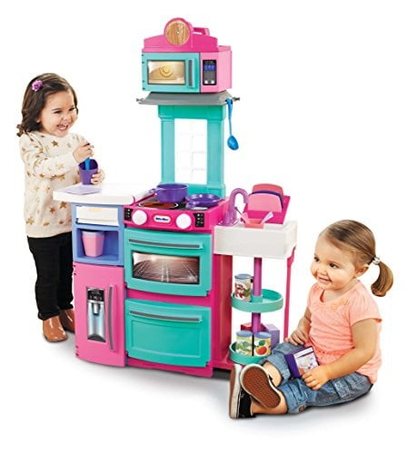 little tikes cook n store kitchen pink