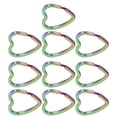 thumbnail image 3 of LetCart 10PCS Llavero Diseño En Forma De Corazón Aspecto Colorido Mano De Obra Fina Llavero De Alta Dureza, 3 of 14