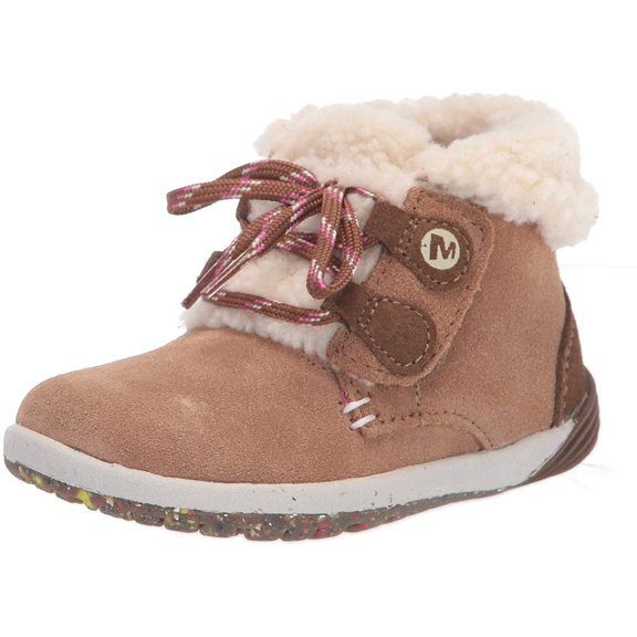 Merrell Kids Bare Steps Cocoa Boot Little Kid 4-8 Years 4 Little Kid Chestnut