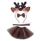 thumbnail image 1 of Diadema navideña con ciervo Vestido infantil Diadema bonita Conjunto de vestido tutú, 1 of 8