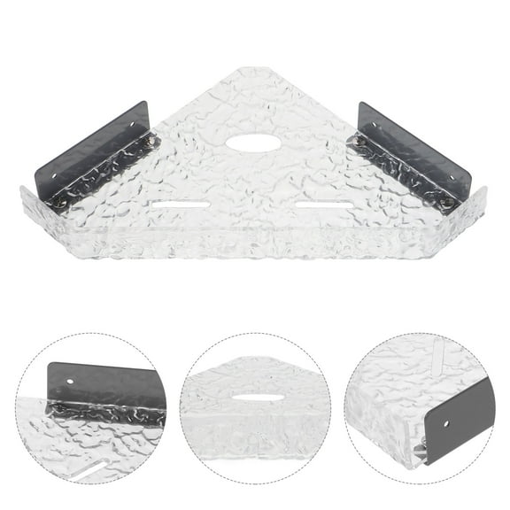 WRITWAA Multifunctional RV Shower Storage Organizer with Transparent Acrylic Nonslip Design, 1 Set for Bathroom Accessories