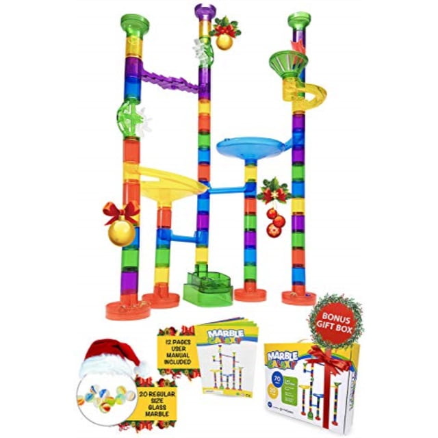 Marble Run Track Toy Set Translucent Marble Maze Race Game Set By Marble Galaxy Fun Educational